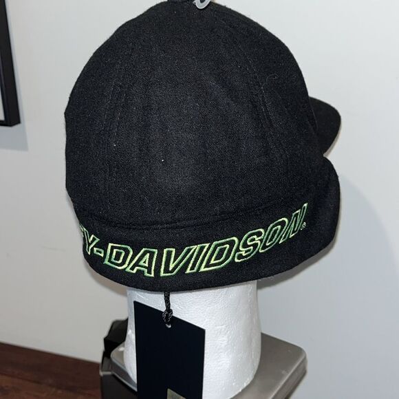 New Harley-Davidson Willie G Ear Flap Punisher Sherpa Fitted Winter Baseball Cap - Picture 2 of 10